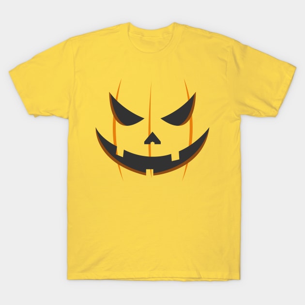 Halloween Jack O' Lantern Face T-Shirt by vladocar